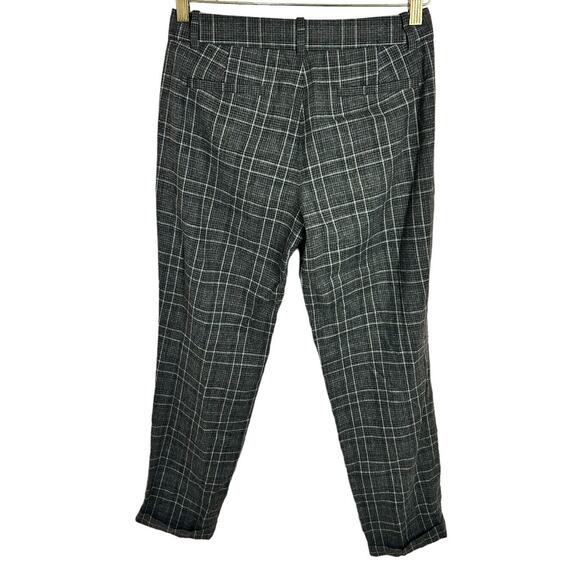 J. Crew Cafe Capri Tartan Plaid Wool Pant Sz 0 Ankle Trouser Career Academia - Picture 6 of 6